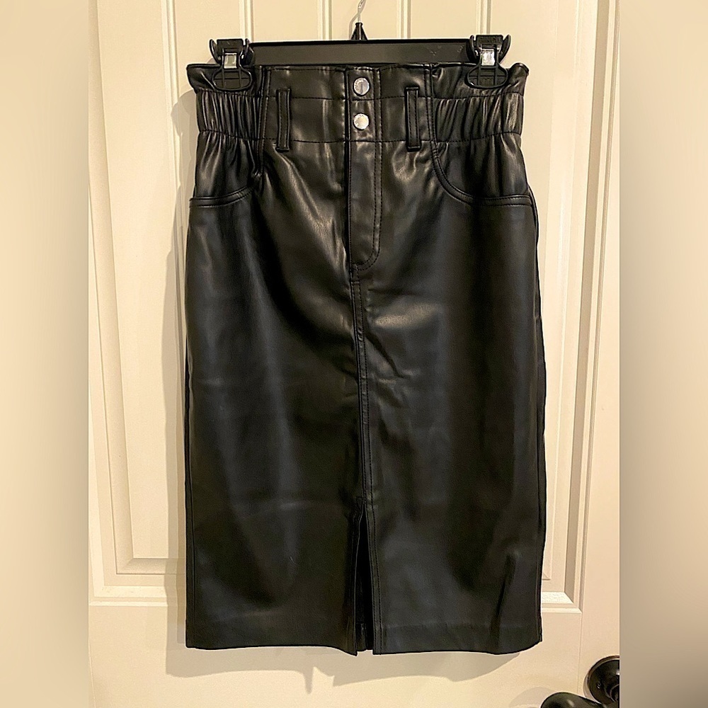 Bershka Black Pencil Skirt